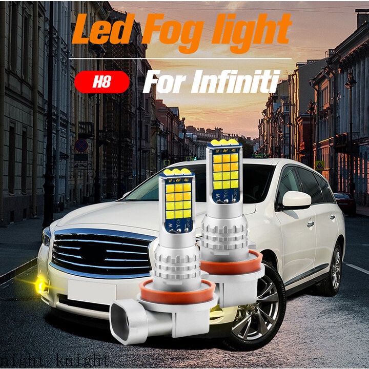 2pcs Lampu Kabut LED Untuk Infiniti H8 H11 Canbus Lamp M45 M35 G37 G25 M37 M56 Q60 Q70 Q40 M35H JX35 2011 2013 2015 2014