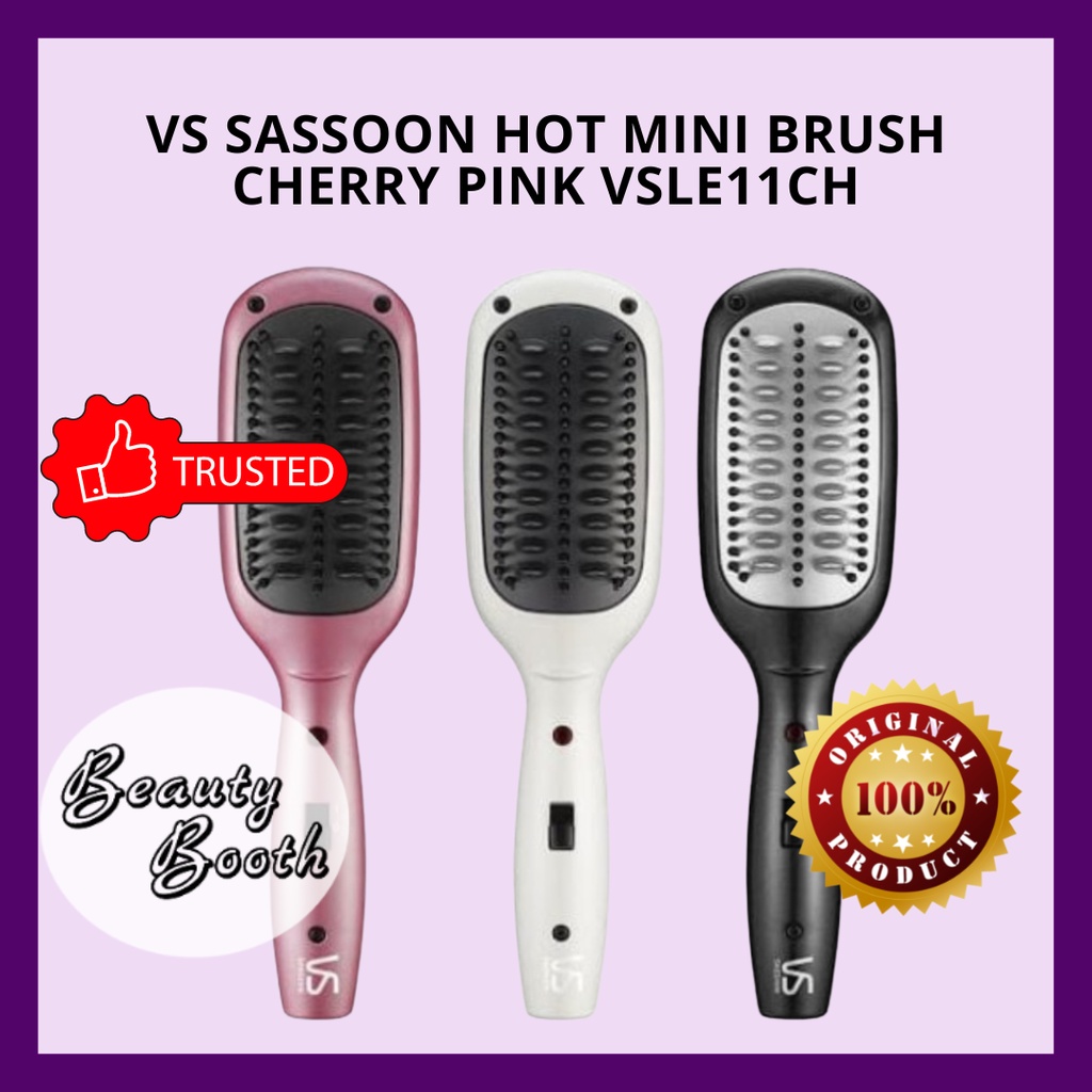 VS SASSOON HOT MINI BRUSH CHERRY PINK VSLE11CH