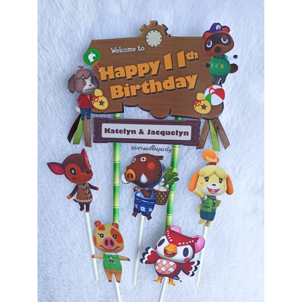 CakeTopperAnimalCrossing/TopperKueAnimalCrossing/TusukankueAnimalCrossing