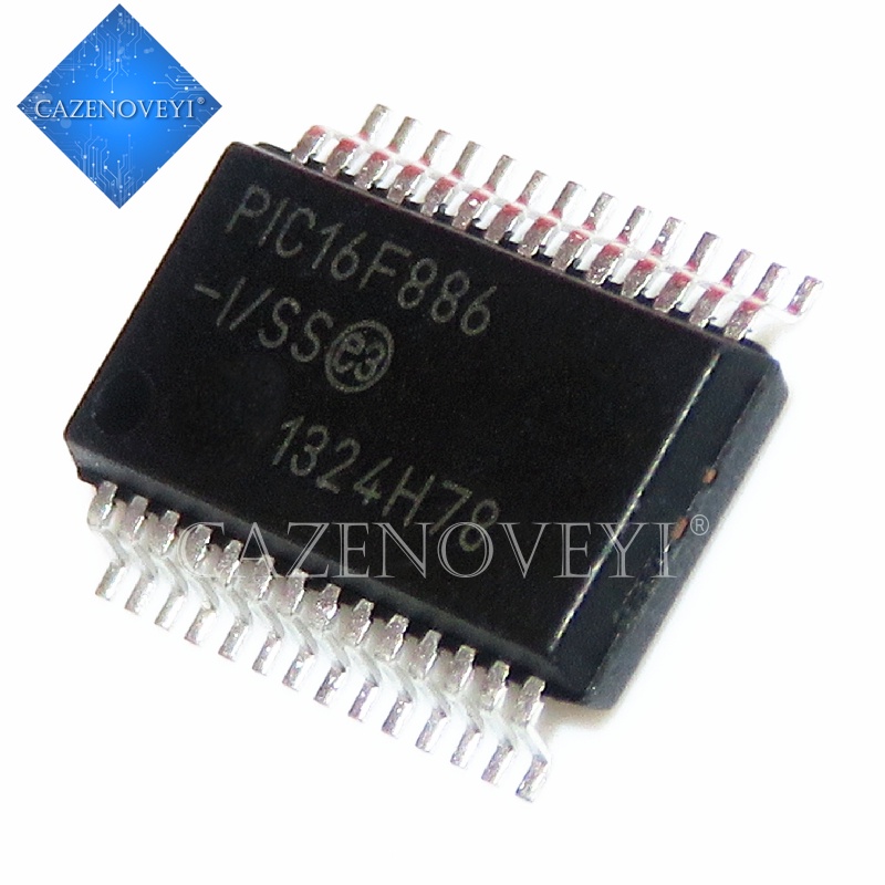 2pcs Ic Pic16F886-I / Ss Pic16F886 16f886 Ssop-28