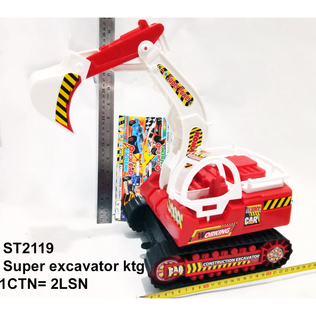 Mainan anak truk Excavator - truck beko ukuran 25cm - st2119