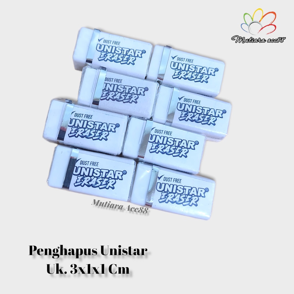 

Penghapus Pensil Unistar Eraser Stip Unistar Putih