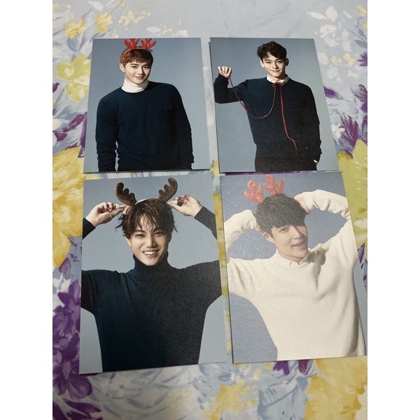 postcard exo winter album sing for you sfy kai lay suho chen