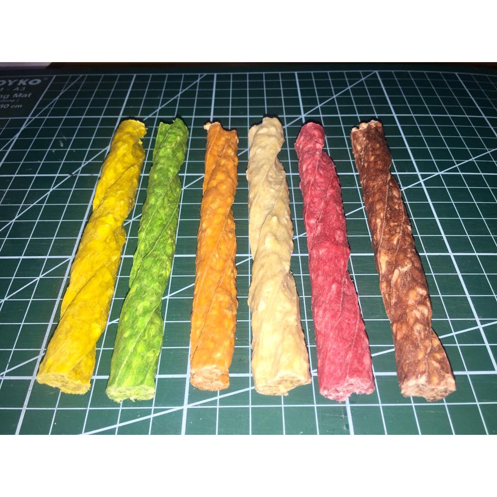 017118 Jual Pcs Stick L Natural Rawhide Dog Chew Tulang Gigitan Anjing