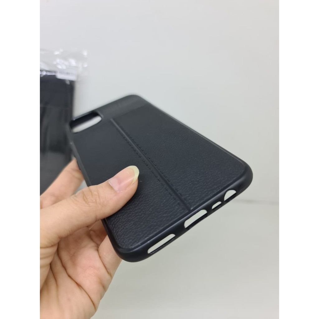 Auto Fokus Realme C11 6.5 inchi Leather Soft Case REALME C11 AUTOFOCUS Motif Kulit Jeruk