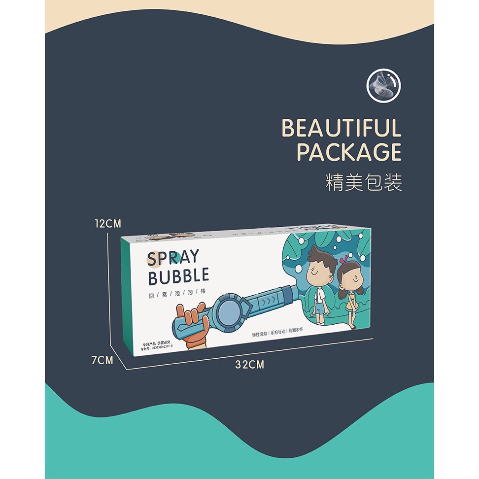 spray bubble / smoke bubble sword / sword bubble / wand / mainan gelembung sabun anak bisa dipegang