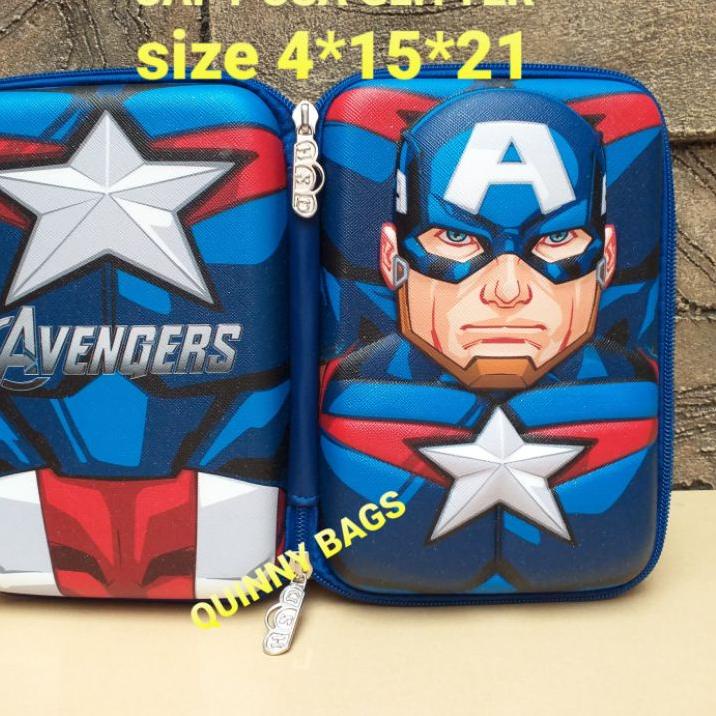

5.5 SALE/F⚡ASH SALE/【F⚡ASH SALE✅】/Terbaik/(Terbaik) Pencilcase HardTop 3D SuperHero kotak pensil hardcase smiggle superhero Timbul 2 SISI Lari⚡ ✫↔