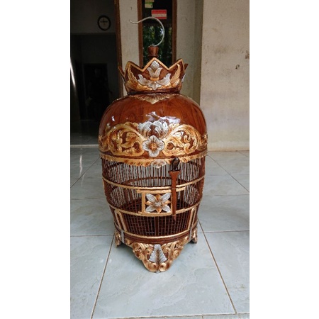 sangkar perkutut jati ukir