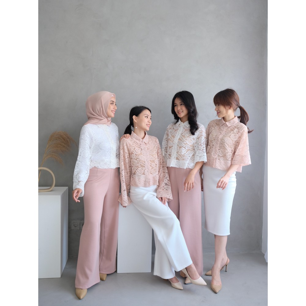 Kadaka O-0161 Outer Brukat Lace Long Sleeve