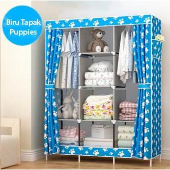 Lemari baju portable bongkar pasang cantik minimalis unik Lemari baju portable bongkar pasang cantik minimalis unik