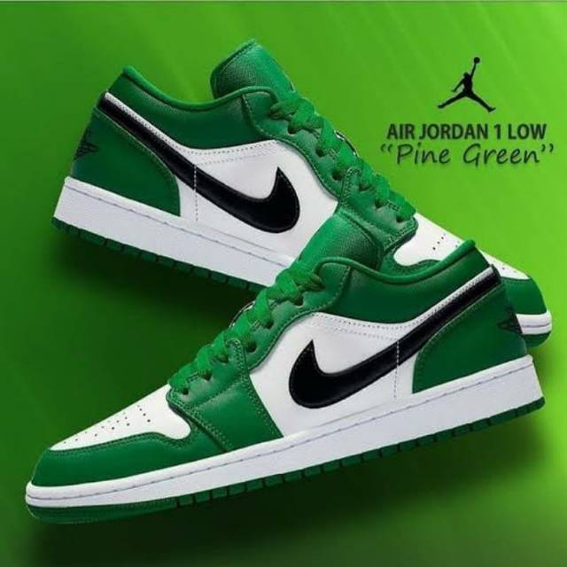 Nike jordan 1 low pine green