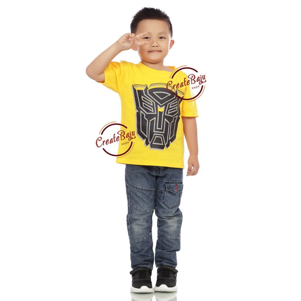 KAOS ANAK LAKI TRANSFORMER 1-7 TAHUN BAJU ATASAN ANAK LAKI SUPERHERO MURAH BAHAN KATUN