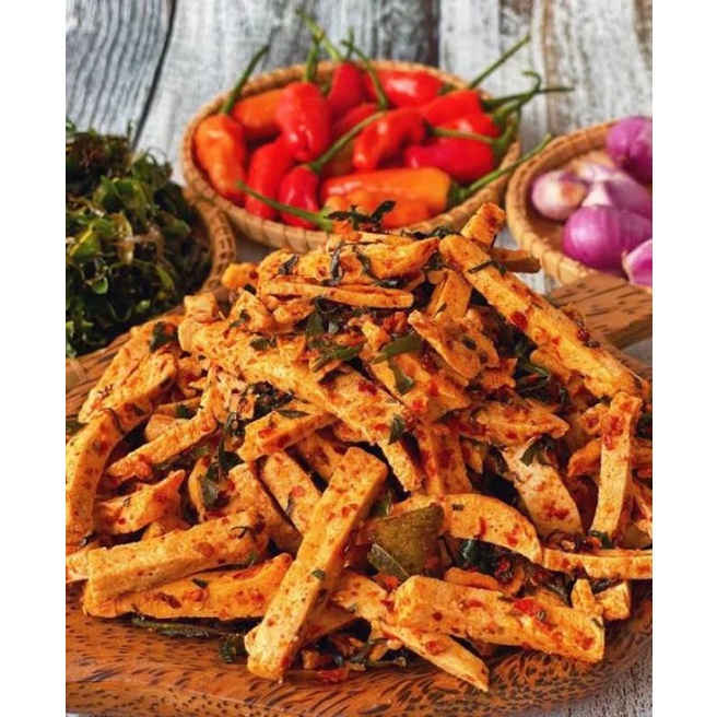 

basreng Stik/coin daun jeruk pedas nikmat...