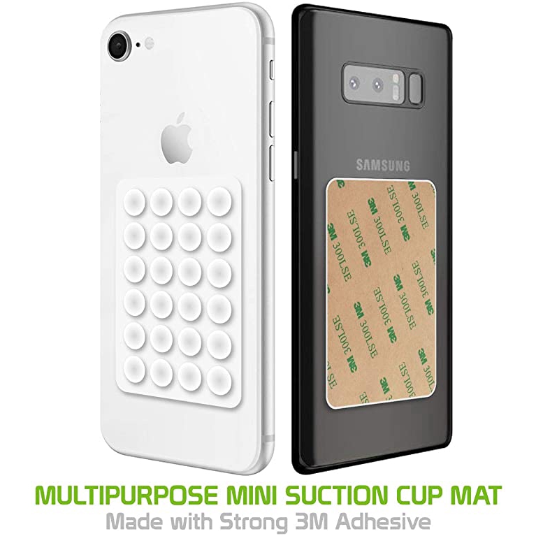 2pcs Pad Suction Cup Perekat Bahan Karet Silikon