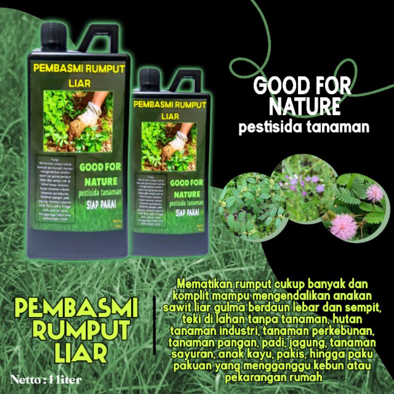 Pembasmi Rumput Liar Gulma Ilalang 1Liter Sampai ke akarnya Semprotan Basmi Rumput Liar Gulma