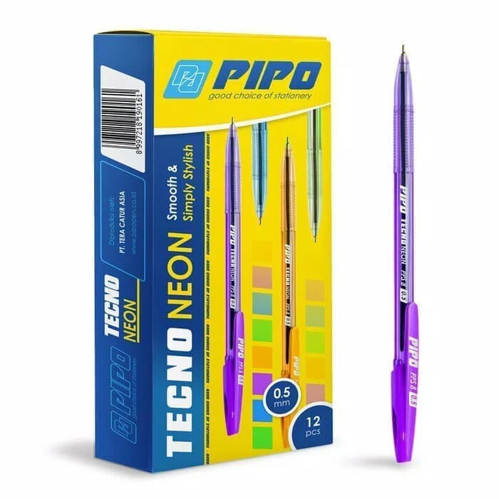 

CUCI GUDANG Pen Pipo TECNO NEON/Ballpoint/Pulpen