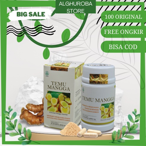 Obat Kanker | Obat Herbal TEMU MANGGA HALAL BPOM ORIGINAL | Kapsul isi 60 | Kapsul Herbal Ekstrak.