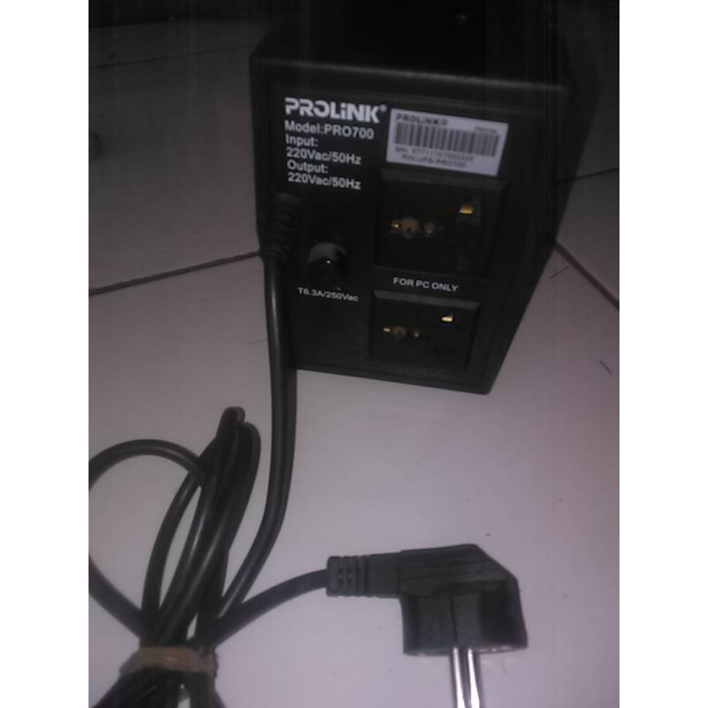 Ups prolink pro700 bekas dijual tanpa aki ada minus