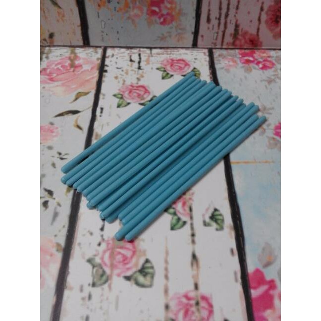 

Stick Coklat Loly Plastik Warna Biru /set