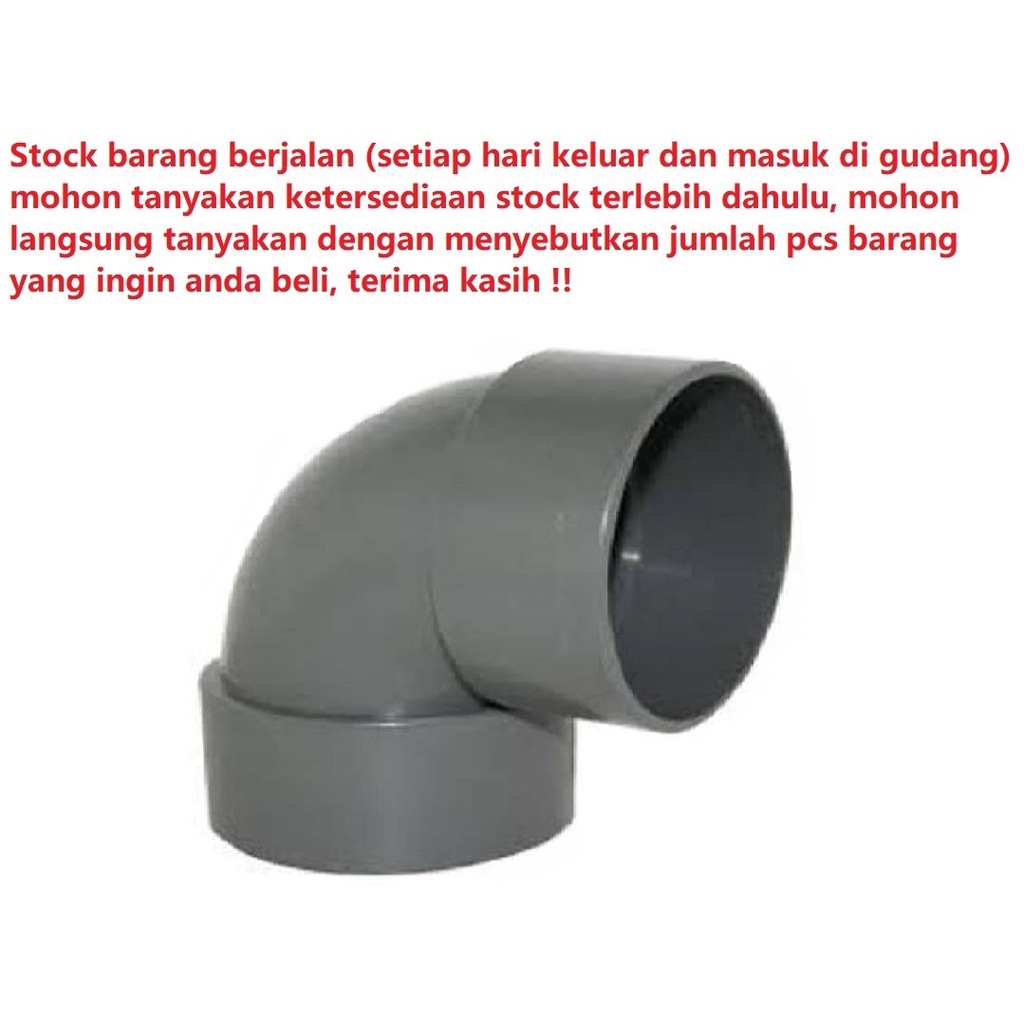 Elbow 90° 90 derajat 14&quot; 14 in inch D CM Taiwan Knee Keni siku bisa untuk semua merk pipa PVC : pralon paralon rucika wavin triliun intilon vinilon champion pacific maspion alderon supralon winlon dll