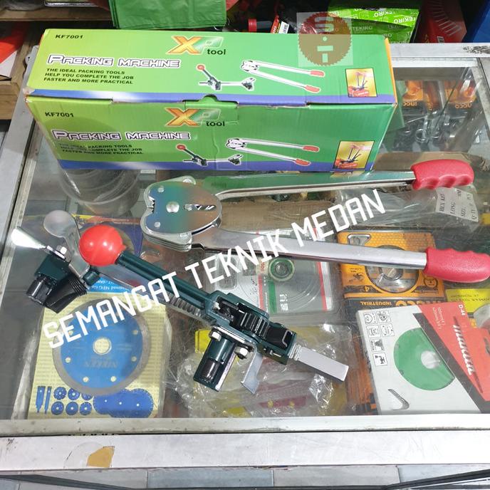 

ALAT MESIN PACKER TALI KLEM PACKING KARDUS STRAPPING BAND TOOL MANUAL