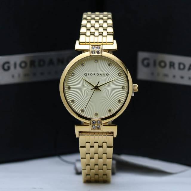 JAM TANGAN WANITA GIORDANO 2869-22  GOLD ORIGINAL