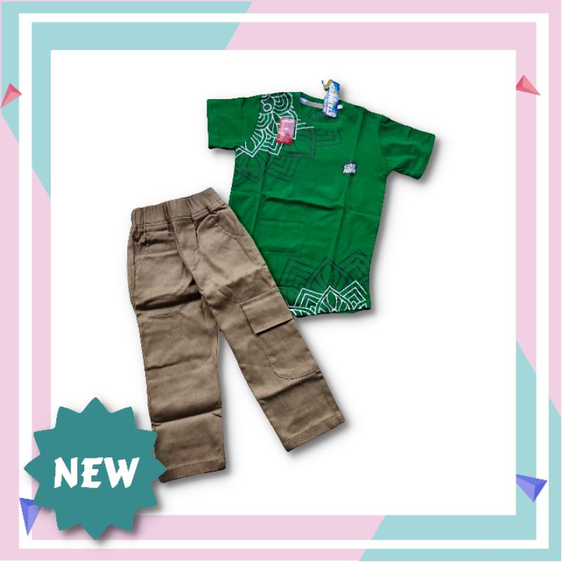 Starmoon Kurta ethnic set chinos feee miki hat/kurta anak laki-laki/setelan kurta anak size4t-10t