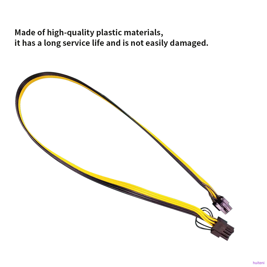 Kabel Adapter Converter Pci-E 6pin To 8pin Untuk Kartu Grafis Gpu Huiteni