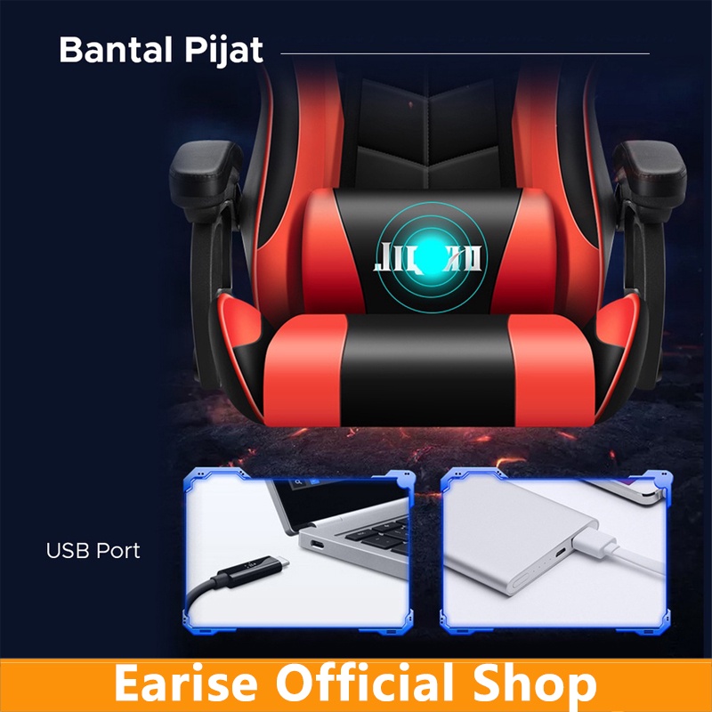 Earise Kursi Gaming Murah/Kursi kantor yang nyaman/Gaming Chair-2
