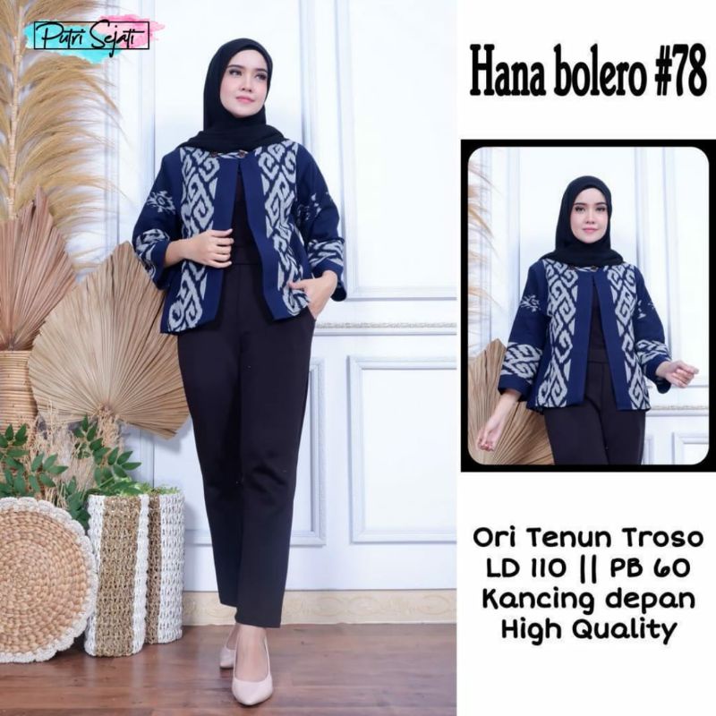 bolero cardigan outer tenun troso HANA