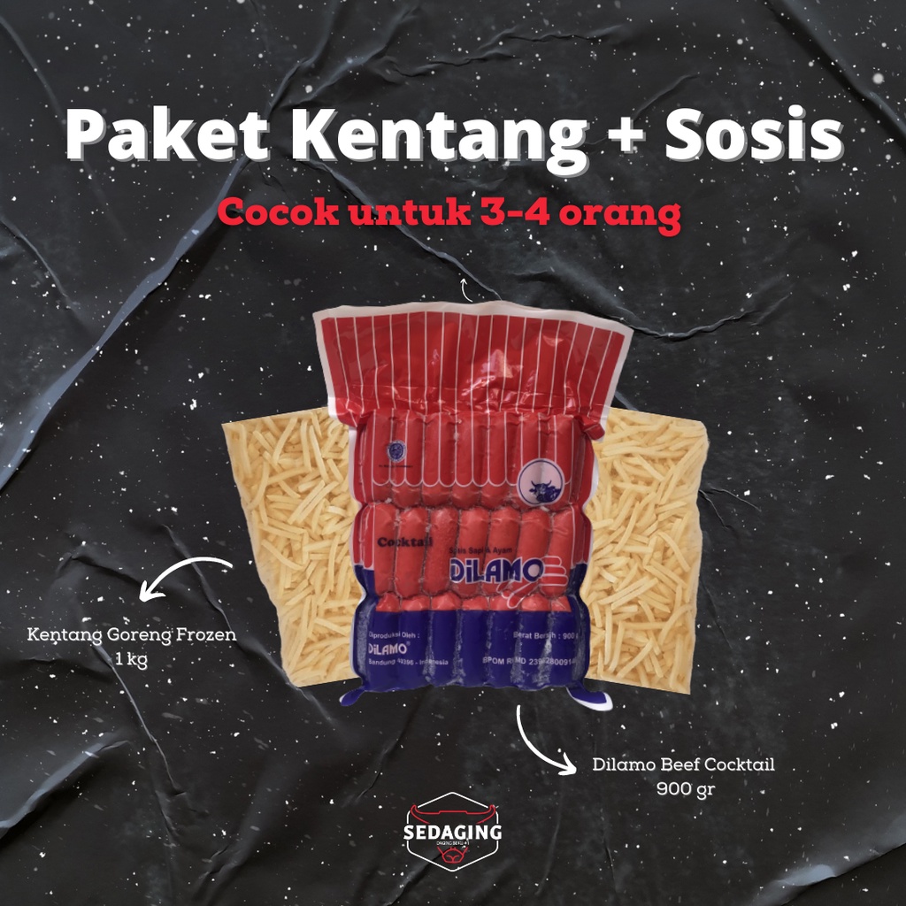 

Paket Kentang Sosis HEMAT / Paket Kentang + Sosis Beku
