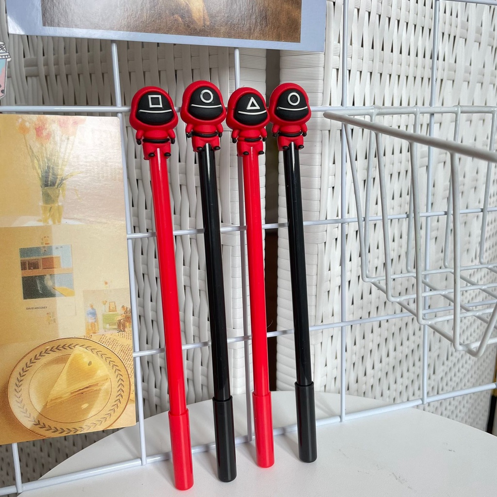 Pulpen Gel Karakter Squid Game Pen Squid Game Kekinian pulpen gel pen pena film hist murah cantik unik-4