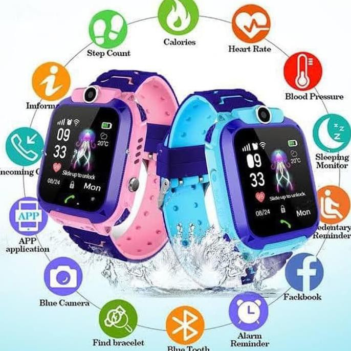 Jam tangan anak imo jam tangan anak smart watch emo premium original - Biru