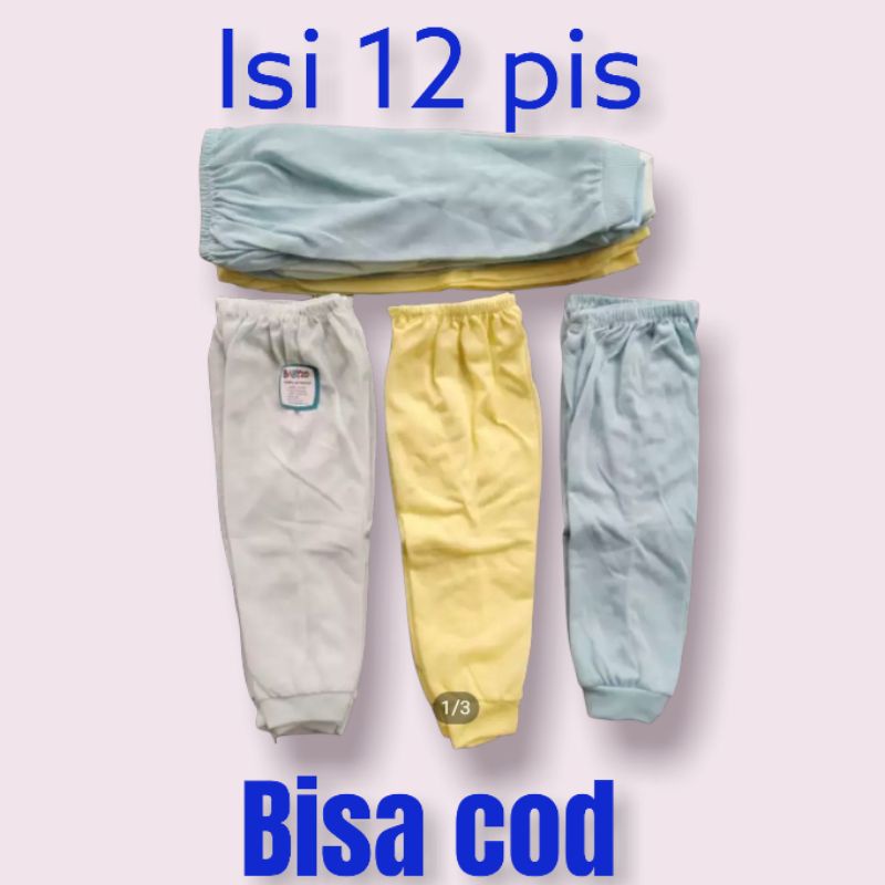 1 lusin celana panjang bayi polos pe S.M.L.XL