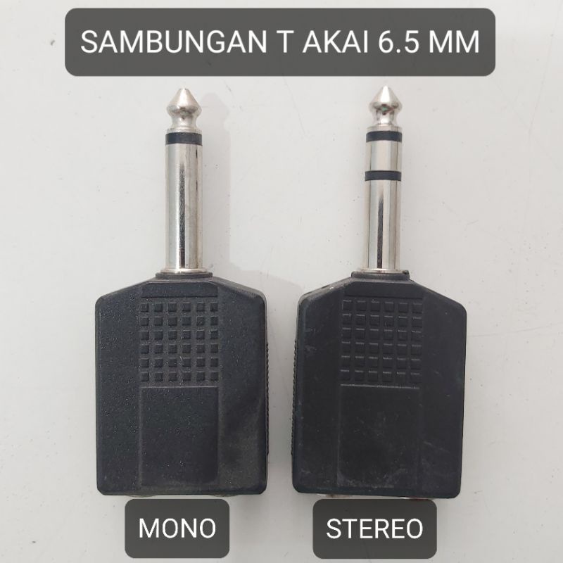 OVER 2 JACK AKAI MIC 6.5MM KE 1 JACK AKAI MIC 6.5MM MONO STEREO SAMBUNGAN