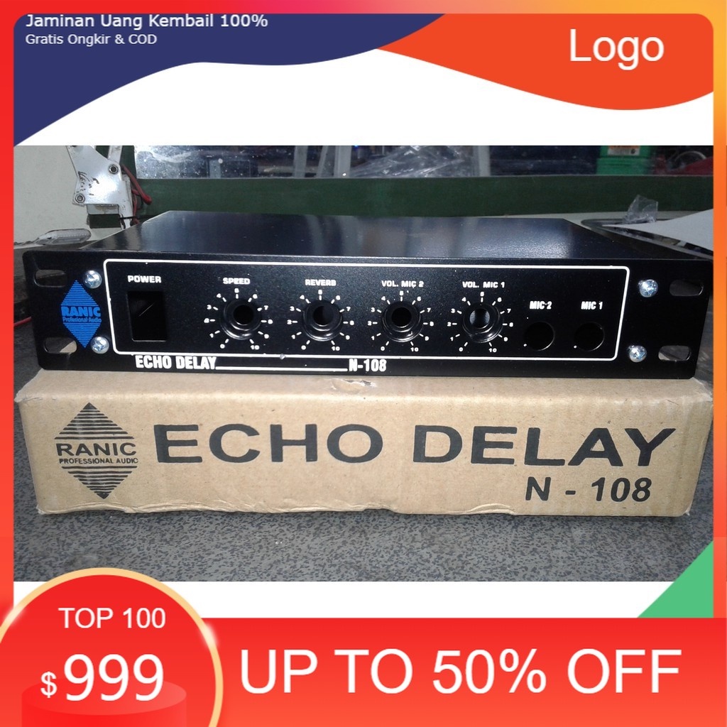 Box Kit Echo Delay Super Digital Tipe303