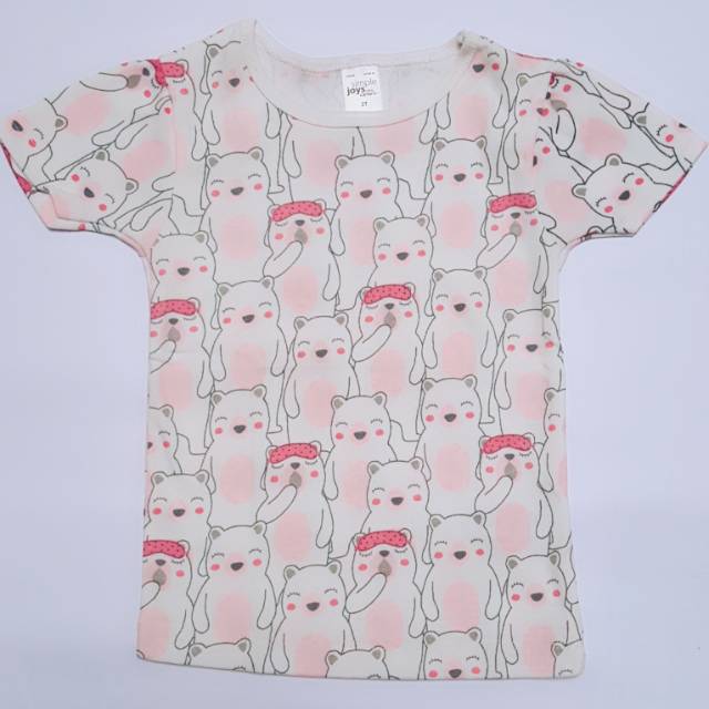 

Simple Joy -pinky bear white-