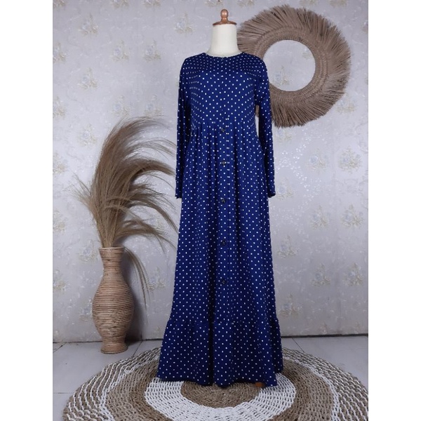 Gamis syari polkadot reina