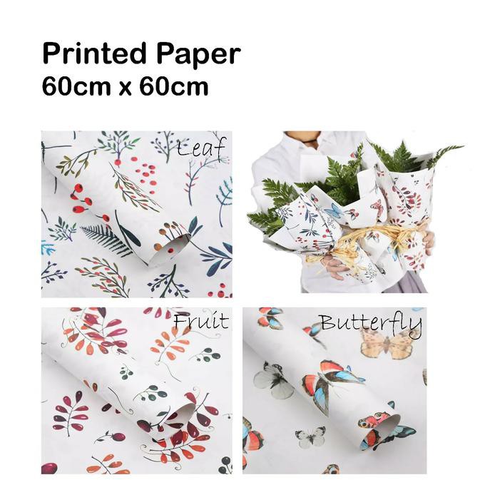

Murah di Shopee Printed Paper 3 lembar â kertas bunga â kado â gift â paper