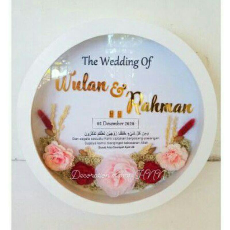 Pigora Mahar bulat rustik kayu vintage