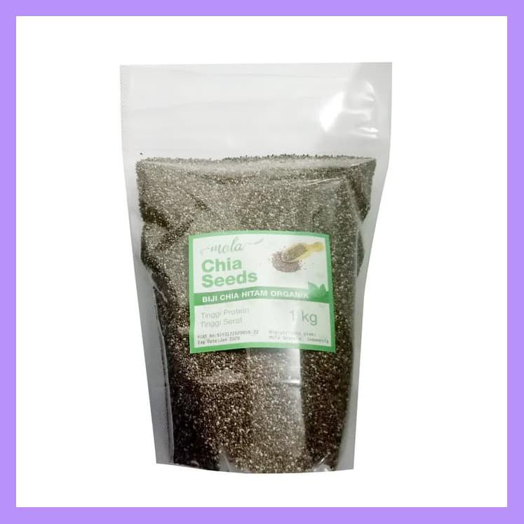 

ORGANIC BLACK CHIA SEED 1000 GRAM / 1 KG MURAH