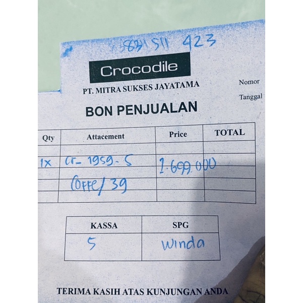 Sepatu Pria Crocodile Original Preloved