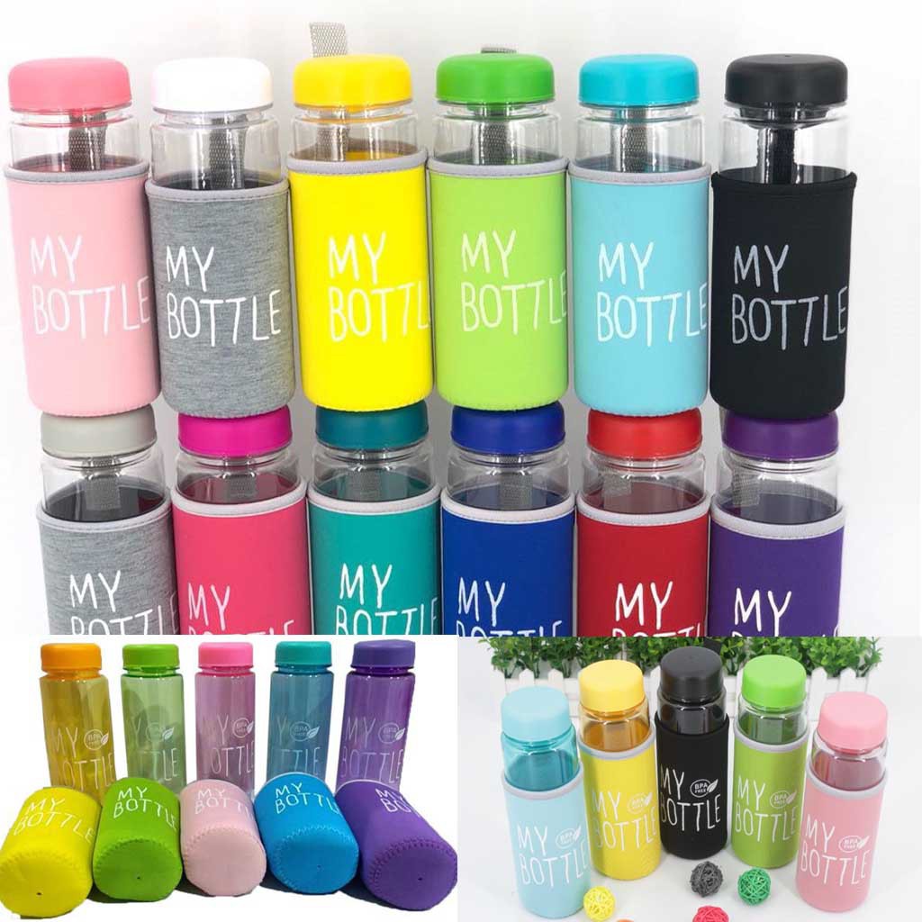 Botol Minum Premium My Bottle Pouch Busa bahan tritan Tumbler Unik