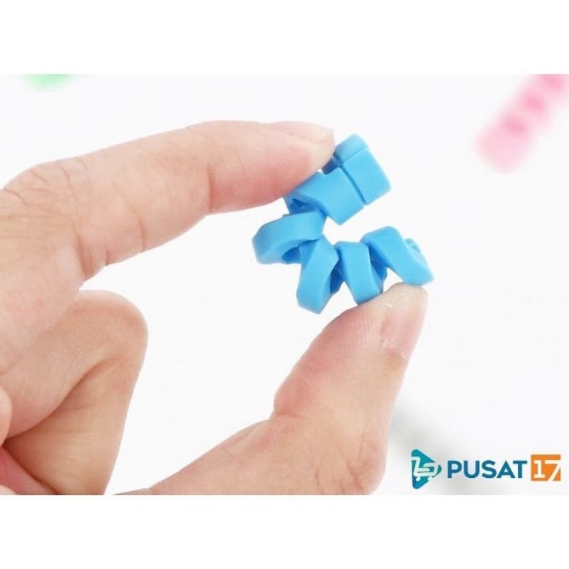 A2 Pelindung Ujung Kabel Charger Silicon Spiral Cable Protector | Cash Hp Cover Casing Penutup Kabel