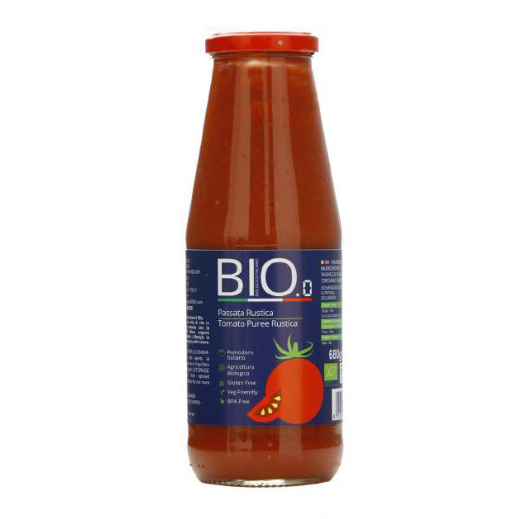 Bio.0 Organic Tomato Puree Rustica 680g