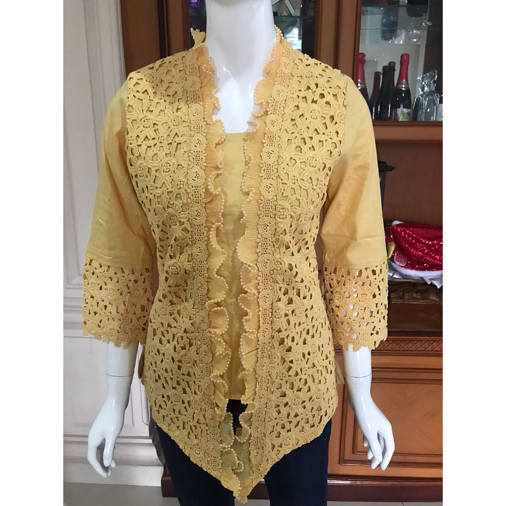 Kebaya kutubaru warna alexuez brukat/kutubaru brukat import 0952