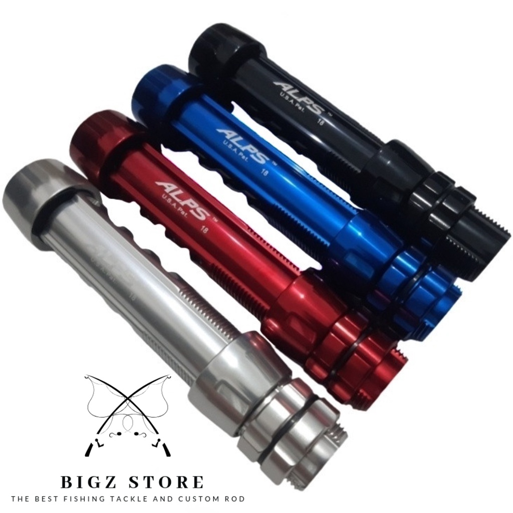 REEL SEAT ALPS ALUMUNIUM + CARBON TUBE + EXTRA LOCK SERI CAH -LX SPINING SIZE 18 RINGAN DUDUKAN REEL