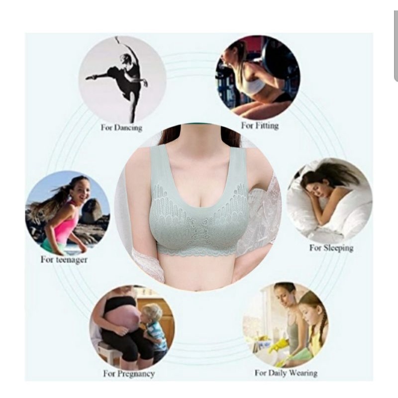 Push Up Bra Import Premium/Seamless Bra/Tanpa Kawat/Full Cup/Nyaman di pakai/Anti Kendor/Size M - XXL