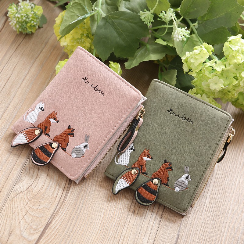 DOMPET WANITA KOREA EMELEE WALLET PENDEK PEREMPUAN KULIT FASHION IMPOR IMPORT LEATHER PANJANG-3