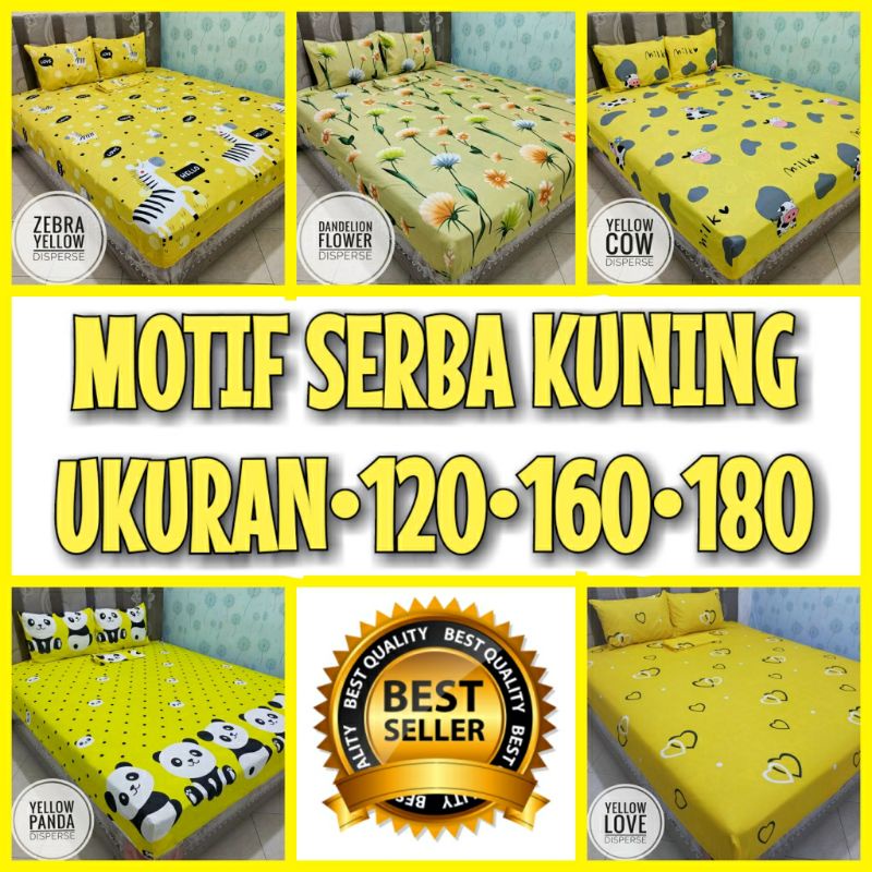 Sprei homemade Seprai murah MOTIF SERBA KUNING